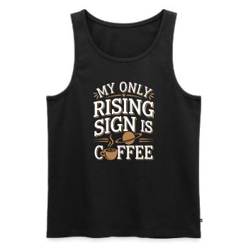 Astrologie-skeptiker: Kritisches Denken - Männer Premium Bio Tank Top - Schwarz - Vorne - AI Model Male 178 light (178cm)