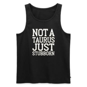 Astrologie-skeptiker: Kritisches Denken - Männer Premium Bio Tank Top - Schwarz - Vorne - AI Model Male 178 light (178cm)