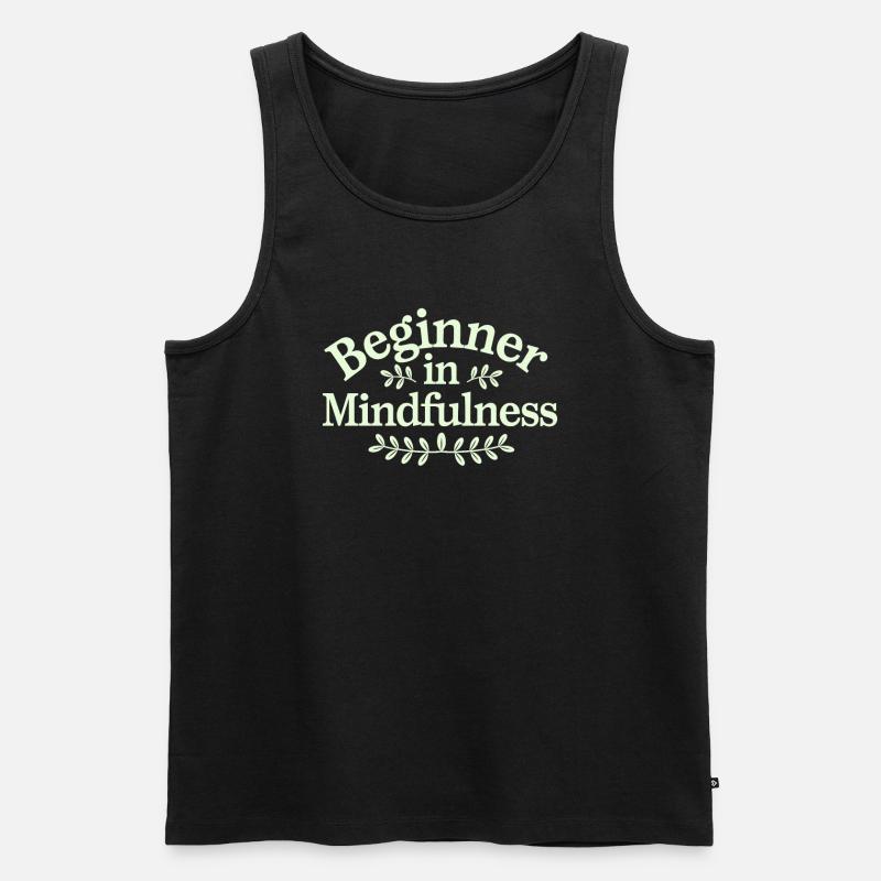 Ruhiger Geist, Meditationspraxis Und Geistiges - Männer Premium Bio Tank Top - Schwarz