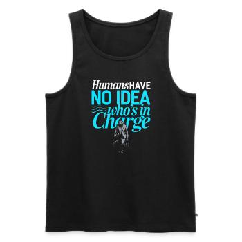 Lizard People Reptile Conspiracy And Secret - Men's Premium Organic Tank Top - black - Front - Michal (187cm)