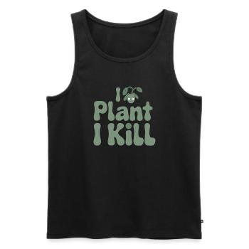 Plant Parent Black Thumb Funny Plant Care Struggle - Men's Premium Organic Tank Top - black - Front - Michal (187cm)