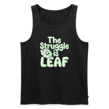 Plant Parent Black Thumb Funny Plant Care Struggle - Männer Premium Bio Tank Top - Schwarz - Vorne - Michal (187cm)