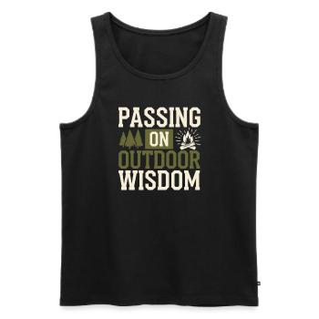 Scout Guide Camping Adventure Boy Girl Scout - Men's Premium Organic Tank Top - black - Front - Michal (187cm)
