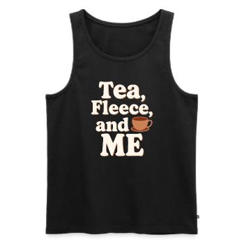 Winter Cozy Culture Warme Decken Hot Cocoa - Männer Premium Bio Tank Top - Schwarz - Vorne - Michal (187cm)