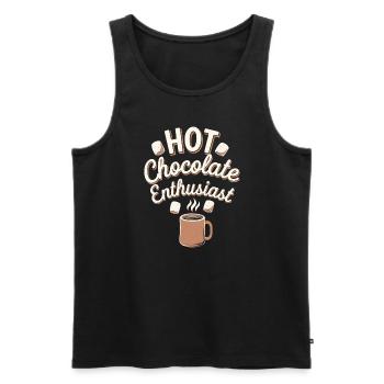 Winter Cozy Culture Warme Decken Hot Cocoa - Männer Premium Bio Tank Top - Schwarz - Vorne - Michal (187cm)