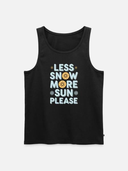 Winter-grumpy-cold-weather-complaints - Men's Premium Organic Tank Top - black