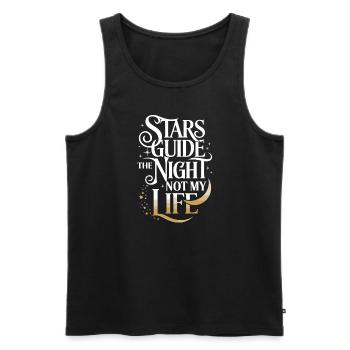 Astrologie-skeptiker: Kritisches Denken - Männer Premium Bio Tank Top - Schwarz - Vorne - AI Model Male 178 light (178cm)