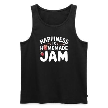 Preserving homemade food - Men's Premium Organic Tank Top - black - Front - AI Model Male 178 light (178cm)