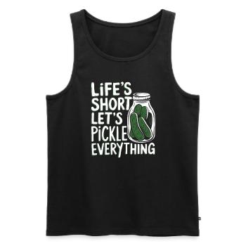 Konservieren Von Selbstgemachten Lebensmitteln Zu - Männer Premium Bio Tank Top - Schwarz - Vorne - AI Model Male 178 light (178cm)