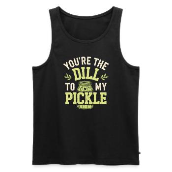 Preserving homemade food - Men's Premium Organic Tank Top - black - Front - AI Model Male 178 light (178cm)
