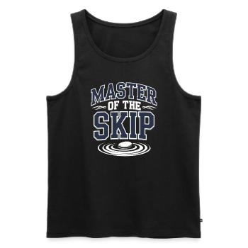Stone jumping, stone jumping, outdoor hobby stone - Men's Premium Organic Tank Top - black - Front - AI Model Male 178 light (178cm)
