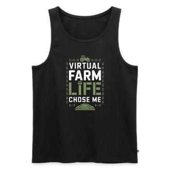 Farming Simulator Virtual Farming Game Fan Farm - Männer Premium Bio Tank Top - Schwarz - Vorne - AI Model Male 178 light (178cm)