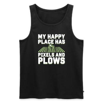 Farming Simulator Virtual Farming Game Fan Farm - Männer Premium Bio Tank Top - Schwarz - Vorne - AI Model Male 178 light (178cm)
