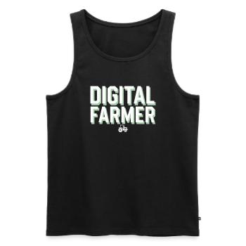 Farming Simulator Virtual Farming Game Fan Farm - Männer Premium Bio Tank Top - Schwarz - Vorne - AI Model Male 178 light (178cm)