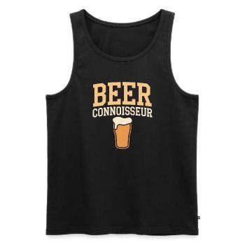 Craft-beer-enthusiast, Lokaler Brauerei-fan - Männer Premium Bio Tank Top - Schwarz - Vorne - Michal (187cm)