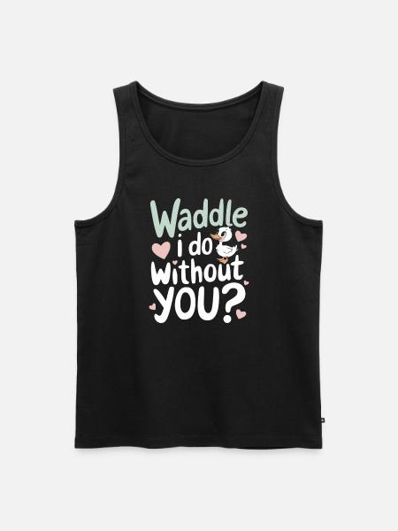 pet duck owners, duck lovers, - Men's Premium Organic Tank Top - black