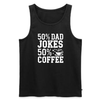 Elternschafts-humor Neue Väter Haben Zum Ersten - Männer Premium Bio Tank Top - Schwarz - Vorne - Michal (187cm)