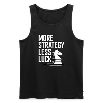 Chess Revival Movement Chess Lover Strategic - Men's Premium Organic Tank Top - black - Front - AI Model Male 178 light (178cm)