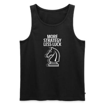 Chess Revival Movement Chess Lover Strategic - Men's Premium Organic Tank Top - black - Front - Michal (187cm)