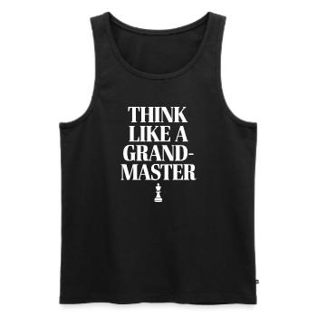 Chess Revival Movement Chess Lover Strategic - Men's Premium Organic Tank Top - black - Front - Michal (187cm)