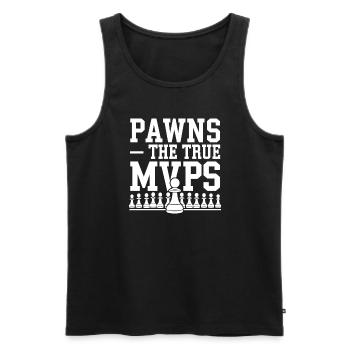 Chess Revival Movement Chess Lover Strategic - Men's Premium Organic Tank Top - black - Front - AI Model Male 178 light (178cm)