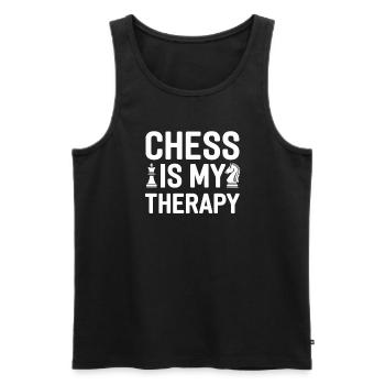 Chess Revival Movement Chess Lover Strategic - Men's Premium Organic Tank Top - black - Front - Michal (187cm)