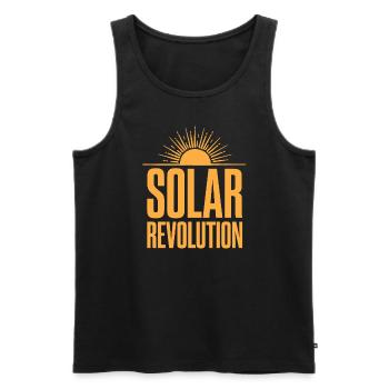 Solar Power Renewable Energy Sustainable Living - Männer Premium Bio Tank Top - Schwarz - Vorne - AI Model Male 178 light (178cm)