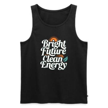 Solar Power Renewable Energy Sustainable Living - Männer Premium Bio Tank Top - Schwarz - Vorne - AI Model Male 178 light (178cm)
