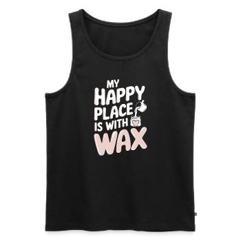 Handmade, creative candles to make yourself - Men's Premium Organic Tank Top - black - Front - AI Model Male 178 light (178cm)
