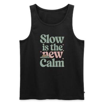 Turtle care for owners of - Men's Premium Organic Tank Top - black - Front - Michal (187cm)