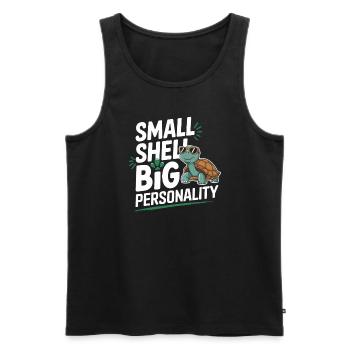 Turtle care for owners of - Men's Premium Organic Tank Top - black - Front - Michal (187cm)