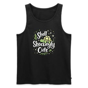 Turtle care for owners of - Men's Premium Organic Tank Top - black - Front - Michal (187cm)