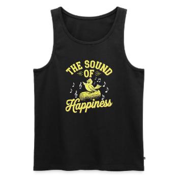 Pet, canary, owner, bird lover and - Men's Premium Organic Tank Top - black - Front - Michal (187cm)