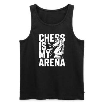 Chess Revival Movement Chess Lover Strategic - Men's Premium Organic Tank Top - black - Front - Michal (187cm)