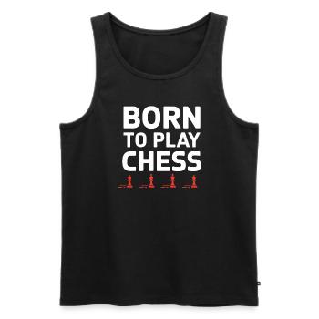 Chess Revival Movement Chess Lover Strategic - Men's Premium Organic Tank Top - black - Front - Michal (187cm)