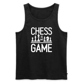 Chess Revival Movement Chess Lover Strategic - Men's Premium Organic Tank Top - black - Front - Michal (187cm)