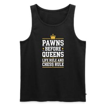 Chess Revival Movement Chess Lover Strategic - Men's Premium Organic Tank Top - black - Front - Michal (187cm)