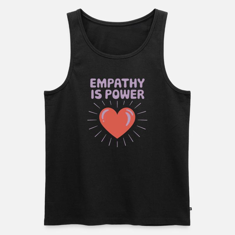 Emotional Intelligence Empathy Advocate Mindful - Männer Premium Bio Tank Top - Schwarz