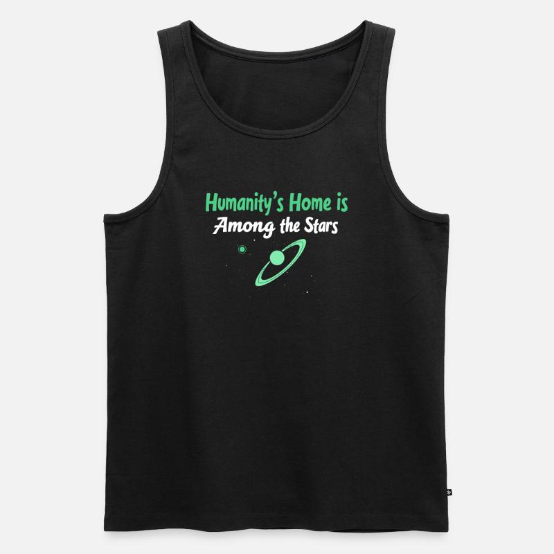 Space Exploration Cosmic Discovery - Männer Premium Bio Tank Top - Schwarz