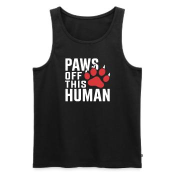 Katzenliebhaber, Dunkler Humor, Frecher, - Männer Premium Bio Tank Top - Schwarz - Vorne - AI Model Male 178 light (178cm)