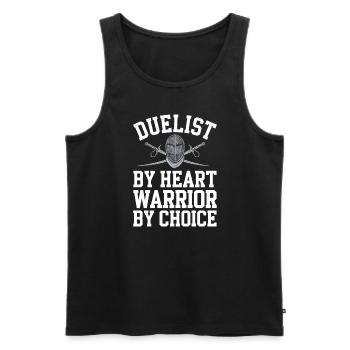 Renaissance-schwertkämpfer Hema Historisches - Männer Premium Bio Tank Top - Schwarz - Vorne - AI Model Male 178 light (178cm)