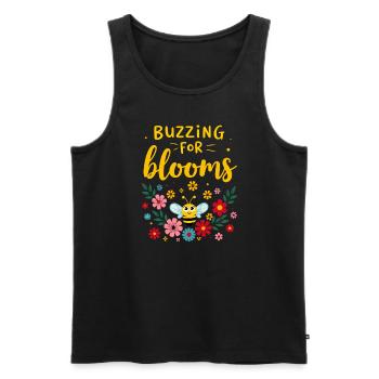 Bee-friendly gardener, pollinator, garden and - Men's Premium Organic Tank Top - black - Front - AI Model Male 178 light (178cm)