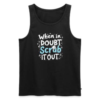 Frühjahrsputz-enthusiasten, Neuanfang Und - Männer Premium Bio Tank Top - Schwarz - Vorne - AI Model Male 178 light (178cm)