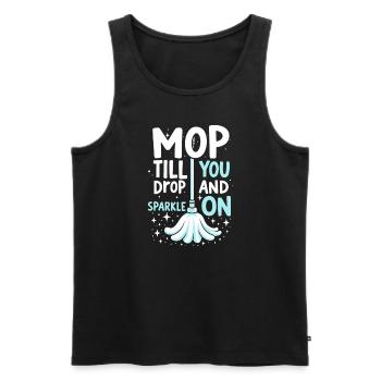 Frühjahrsputz-enthusiasten, Neuanfang Und - Männer Premium Bio Tank Top - Schwarz - Vorne - AI Model Male 178 light (178cm)