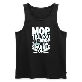 Frühjahrsputz-enthusiasten, Neuanfang Und - Männer Premium Bio Tank Top - Schwarz - Vorne - AI Model Male 178 light (178cm)