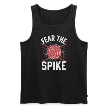 Volleyballspieler Und Fan Spike Servieren - Männer Premium Bio Tank Top - Schwarz - Vorne - Michal (187cm)