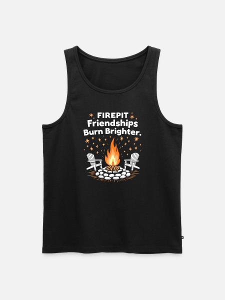 Fire Pits Backyard Gatherings In - Men's Premium Organic Tank Top - black