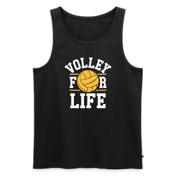 Volleyballspieler Und Fan Spike Servieren - Männer Premium Bio Tank Top - Schwarz - Vorne - Michal (187cm)