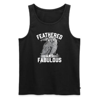 Propriétaire de perroquet Parrot Life et exotique - Débardeur bio Premium Homme - noir - Devant - Michal (187cm)