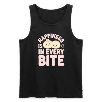 Dim-sum-liebhaber Chinesischer Küche Und Knödel - Männer Premium Bio Tank Top - Schwarz - Vorne - AI Model Male 178 light (178cm)